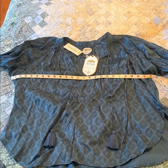 Elegant Teal Blue. NWT Sundance Top - Picture 4 of 6